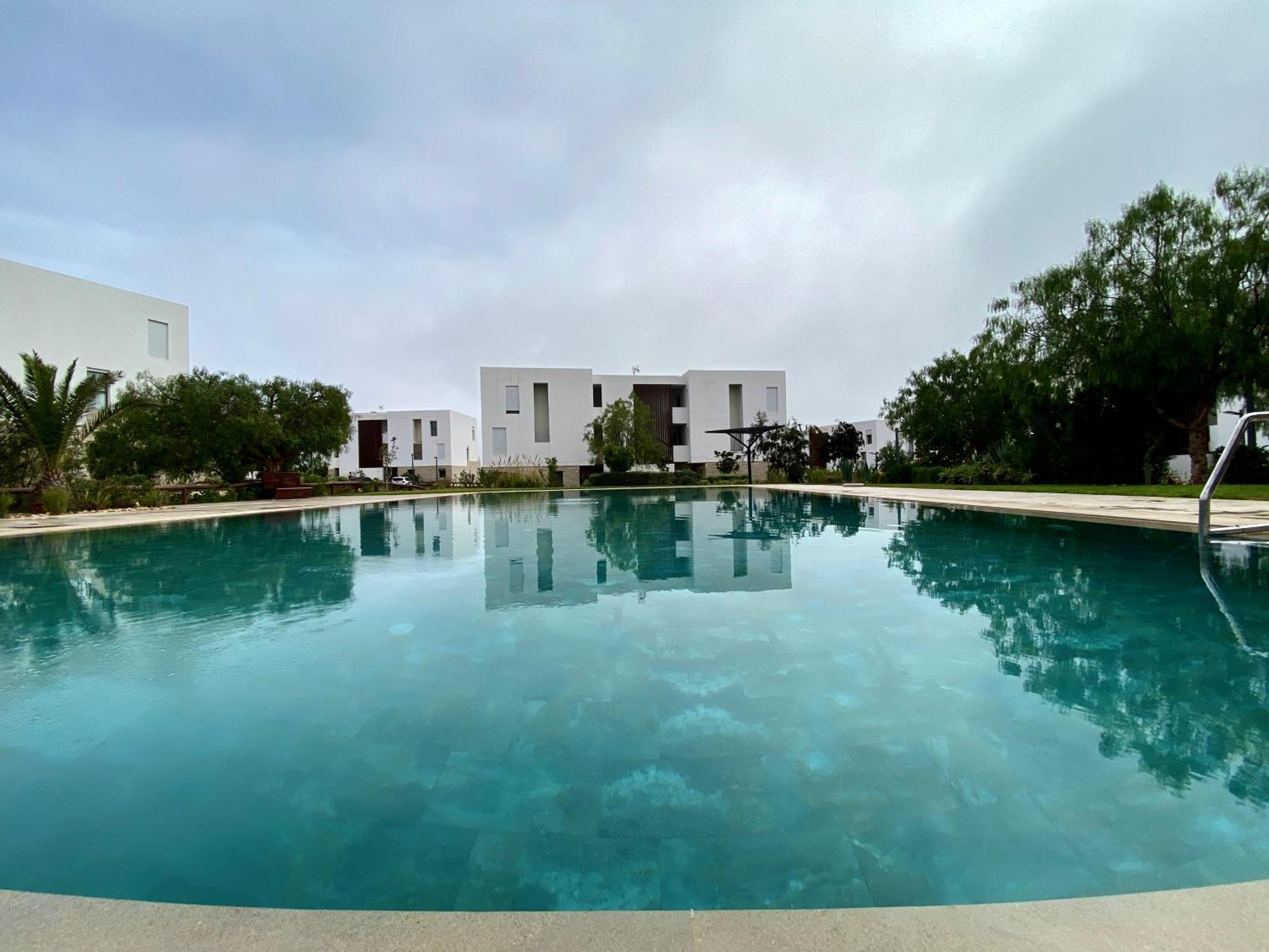 Luxurious Golf & Sea View Beach Apartment With Pool Access - Tamourrit, Taghazout Bay Екстериор снимка